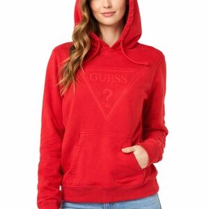 GUESS Women's Vibrant Red Sweatshirt
